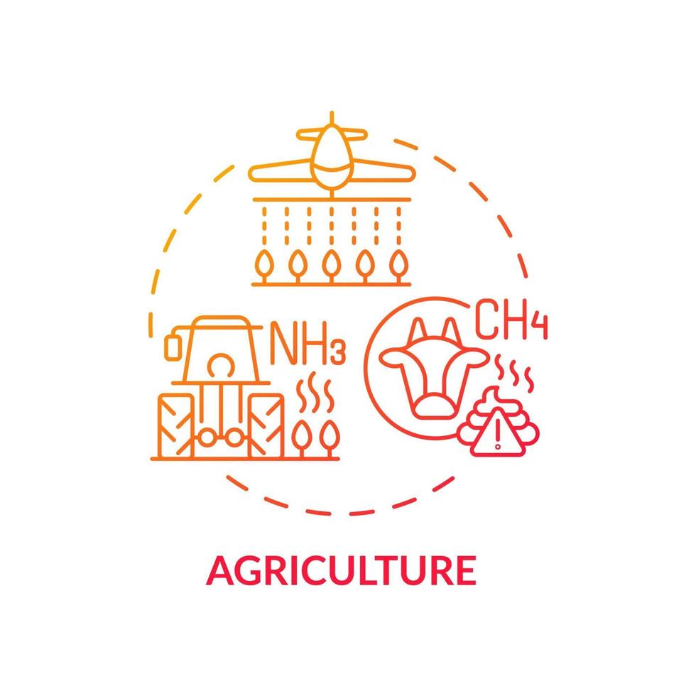 icono del concepto de agricultura vector