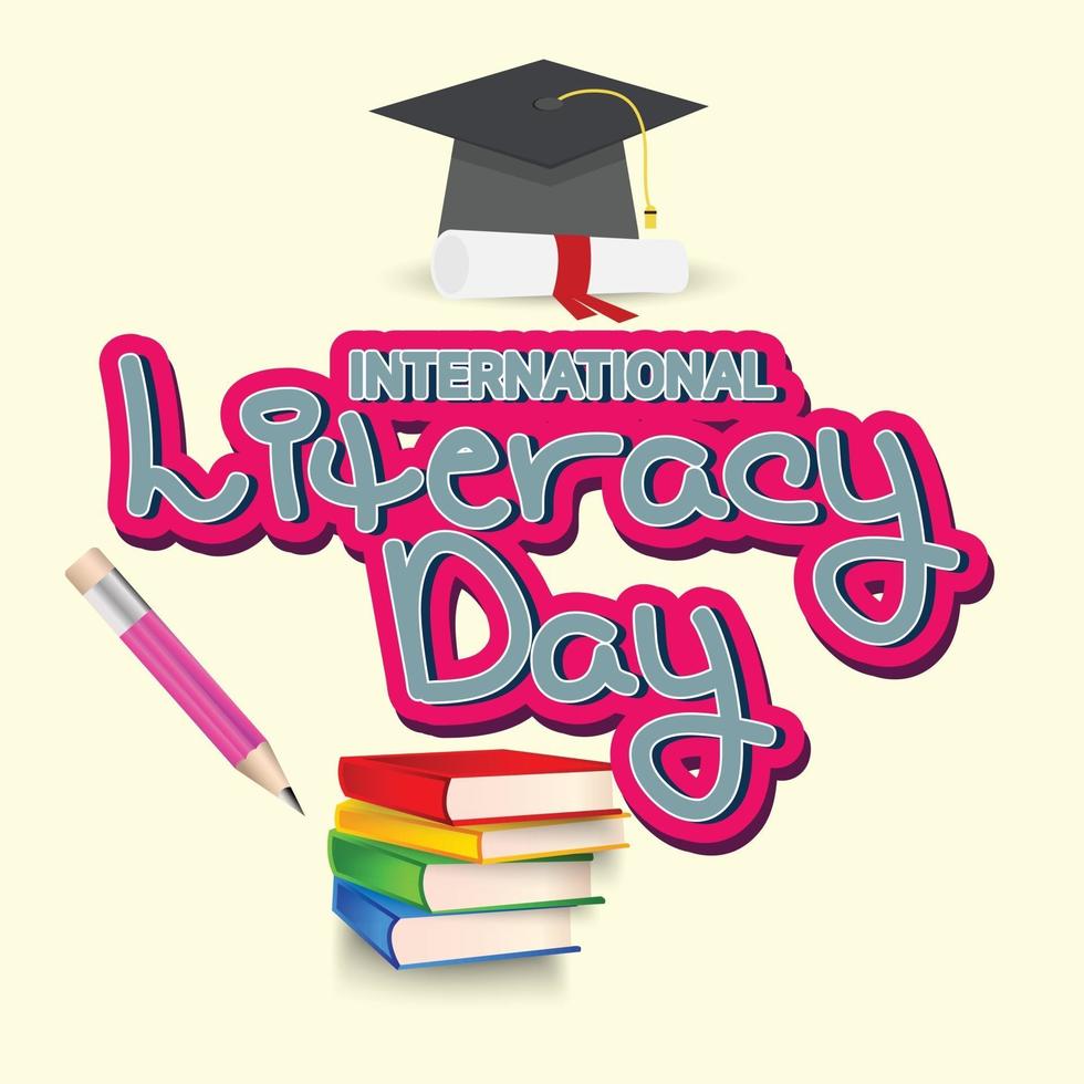 Vector illustration of a Background for International Literacy Day