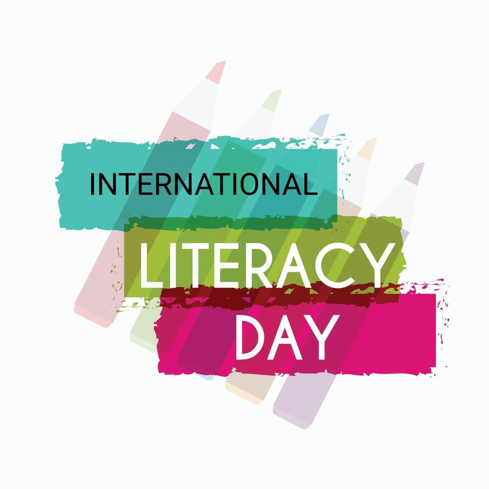 Vector illustration of a Background for International Literacy Day