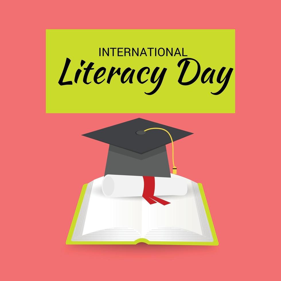 Vector illustration of a Background for International Literacy Day