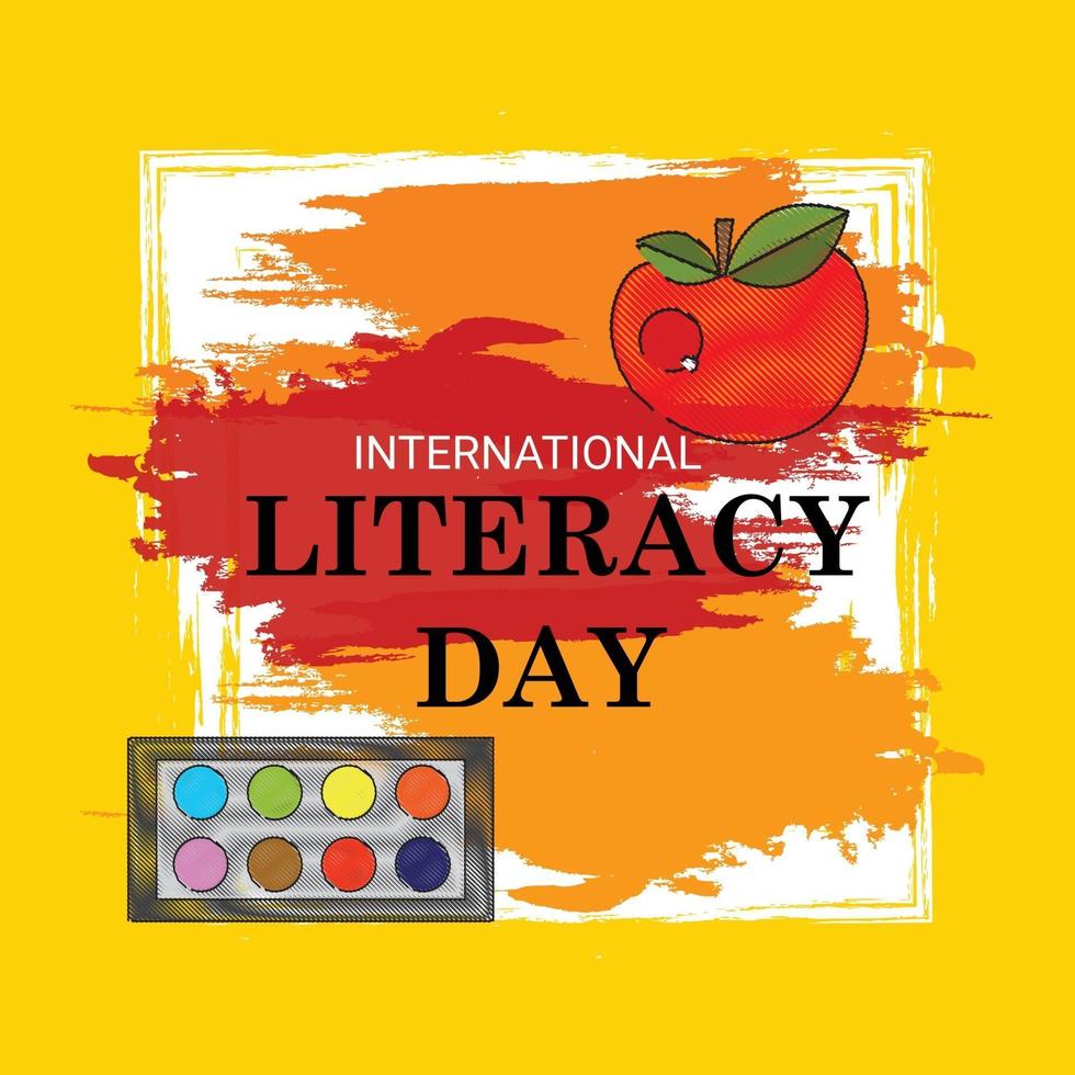 Vector illustration of a Background for International Literacy Day