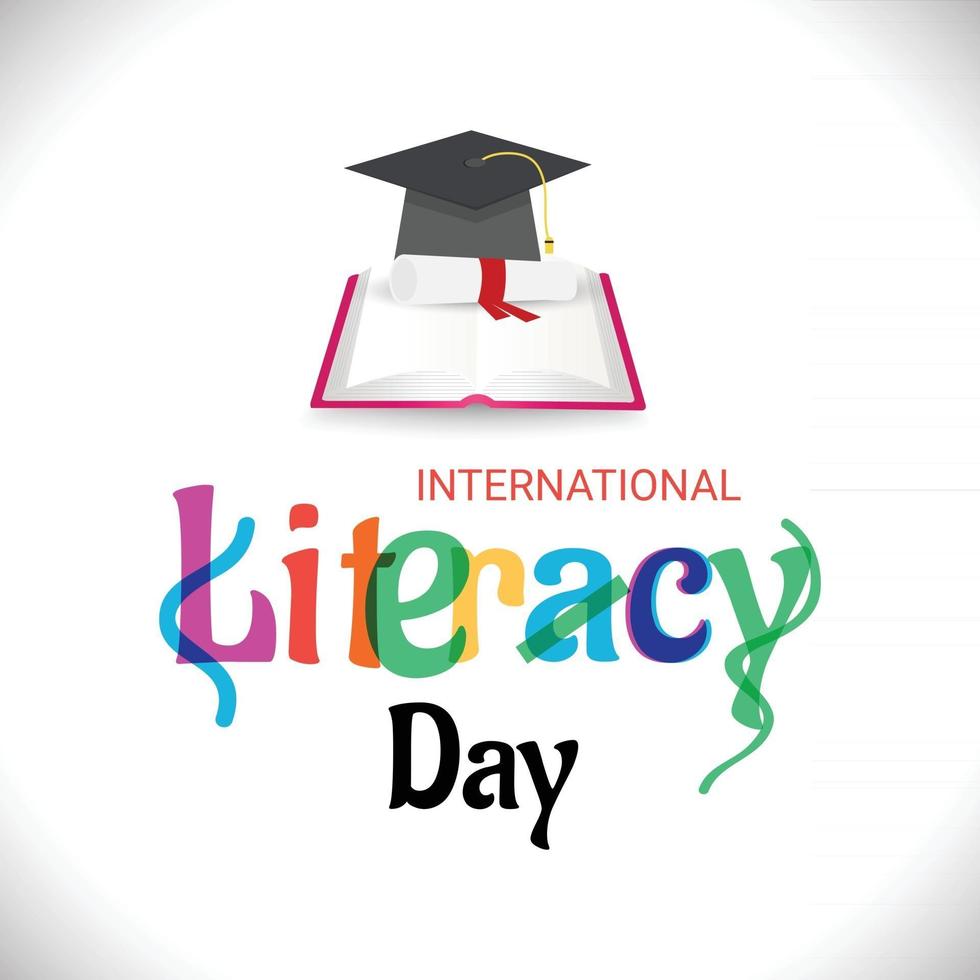 Vector illustration of a Background for International Literacy Day