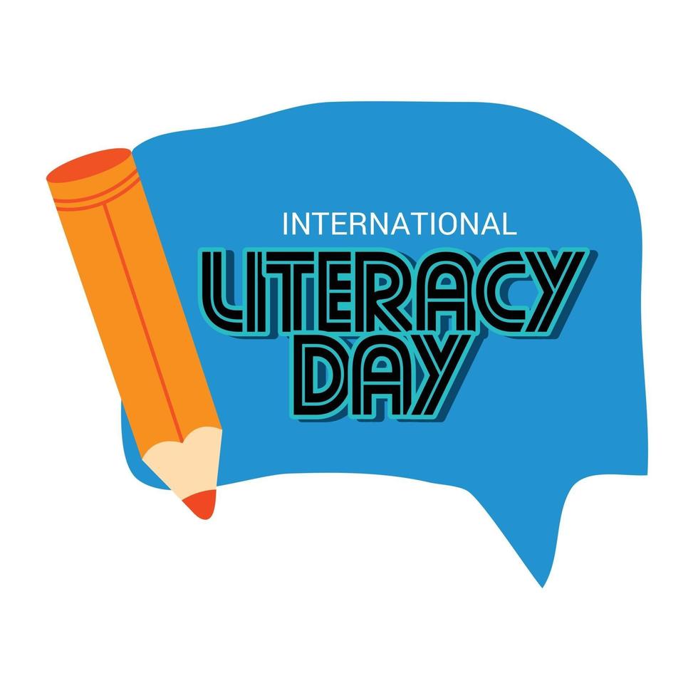 Vector illustration of a Background for International Literacy Day