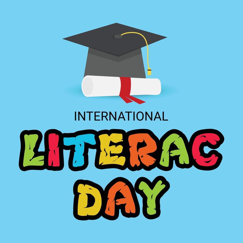 Vector illustration of a Background for International Literacy Day