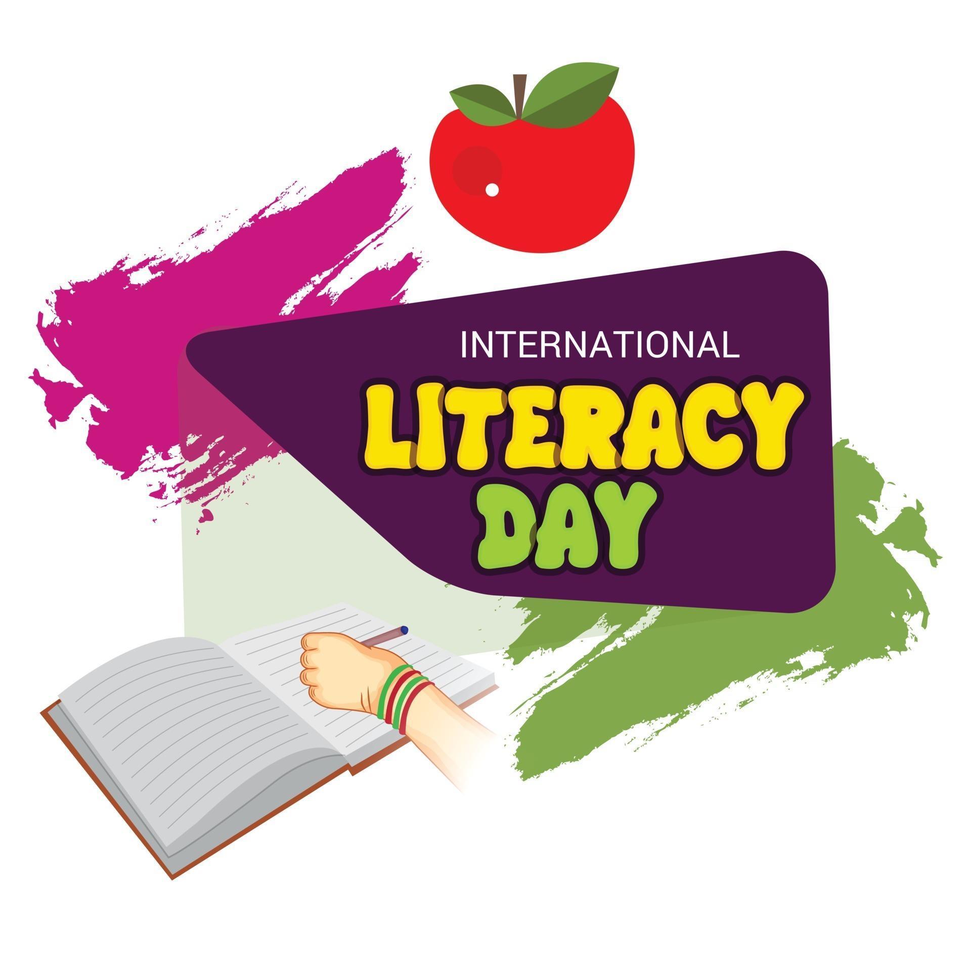 Vector illustration of a Background for International Literacy Day
