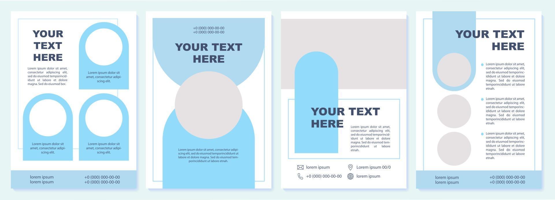 Professional business portfolio brochure template vector
