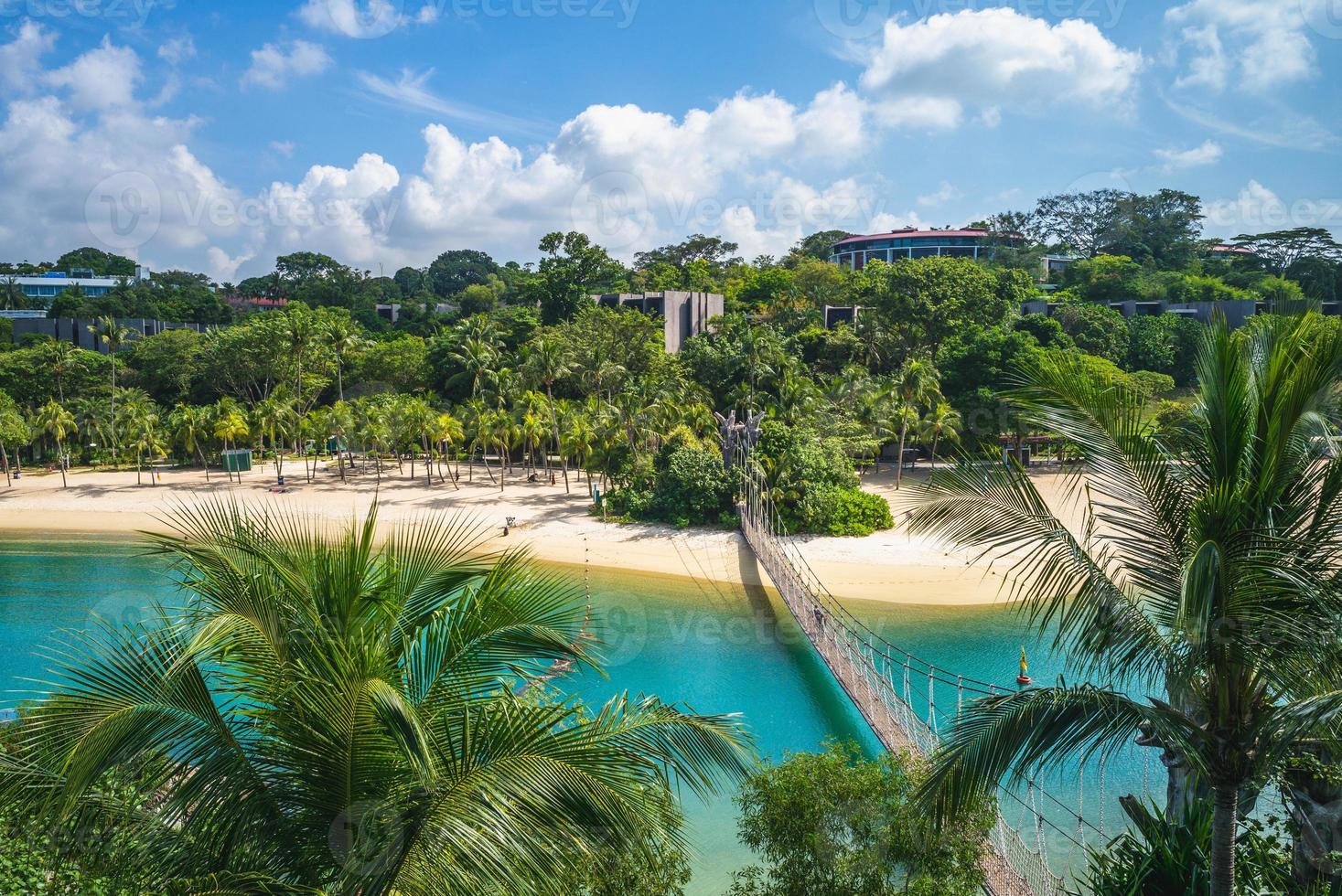 Pulau Palawan Beach at Sentosa in Singapore photo