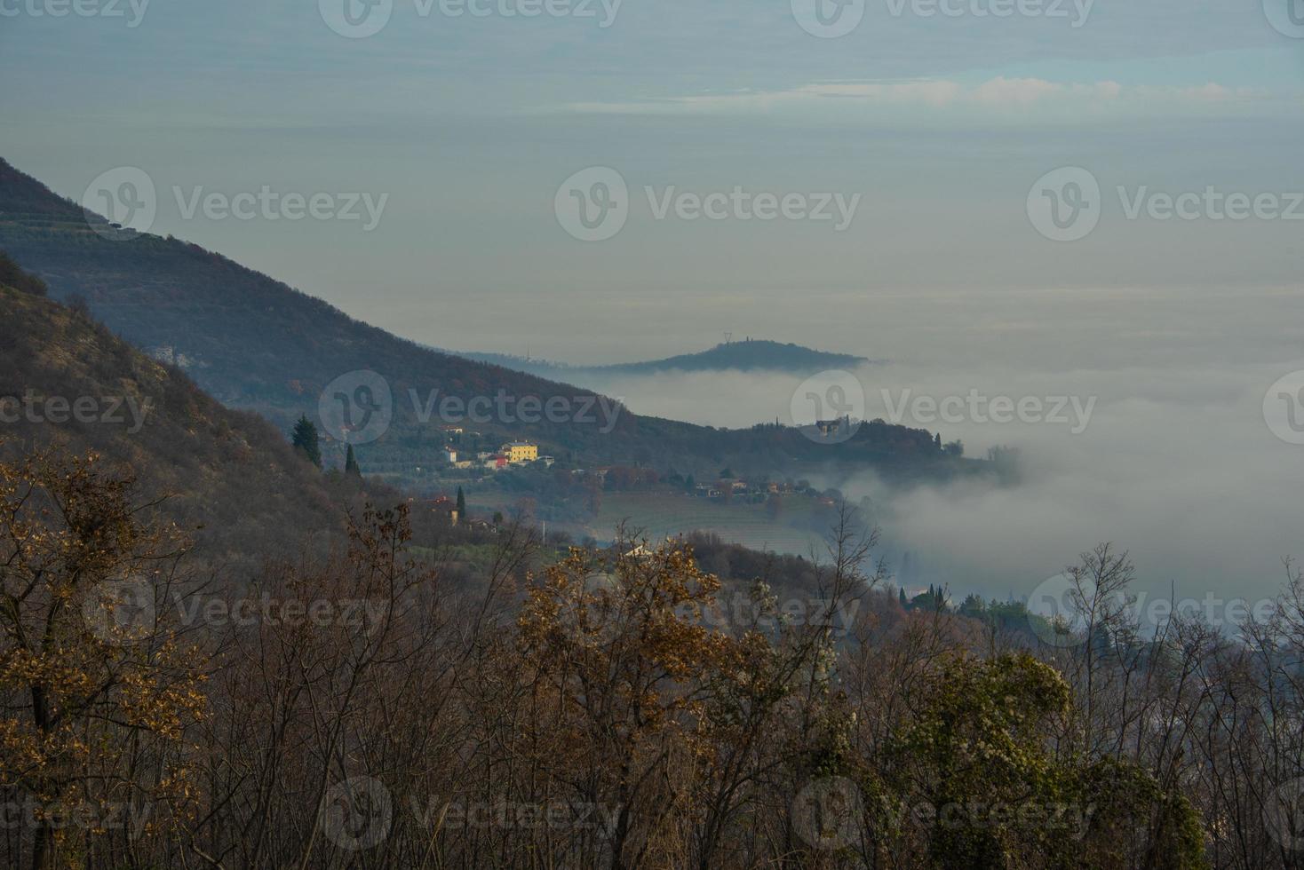 clouds and hills photo