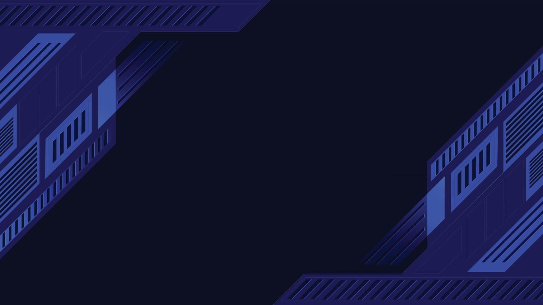 abstract technology blue background vector