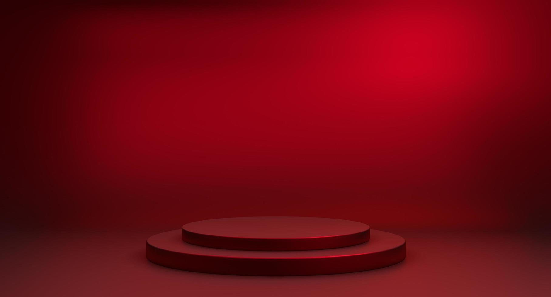Minimalistic showcase with empty space photo