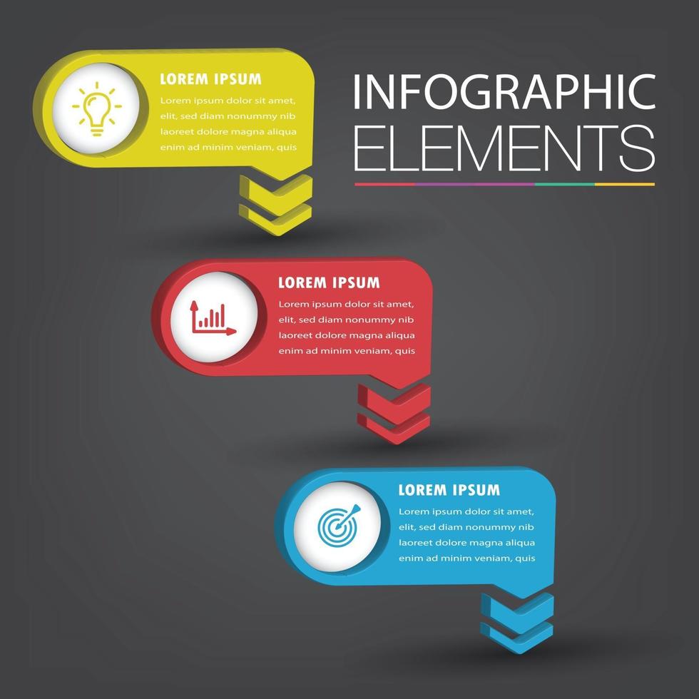 infografía de banner de plantilla de cuadro de texto moderno vector