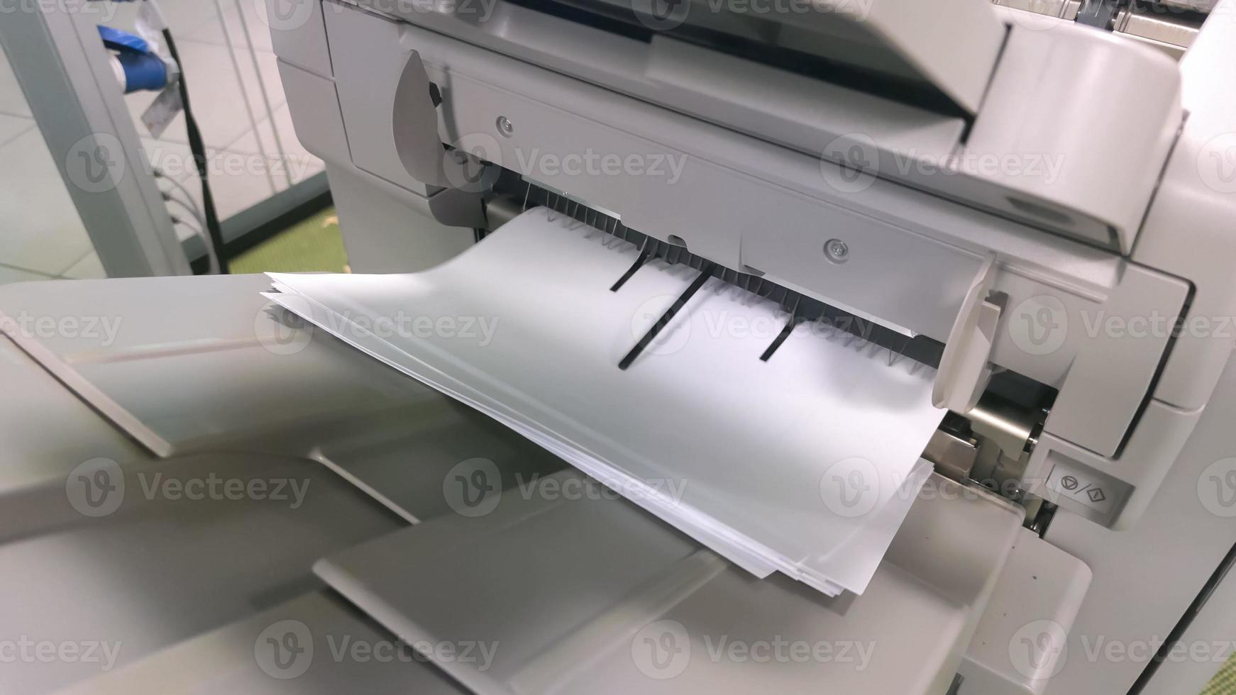 Digital printer when printing documents photo