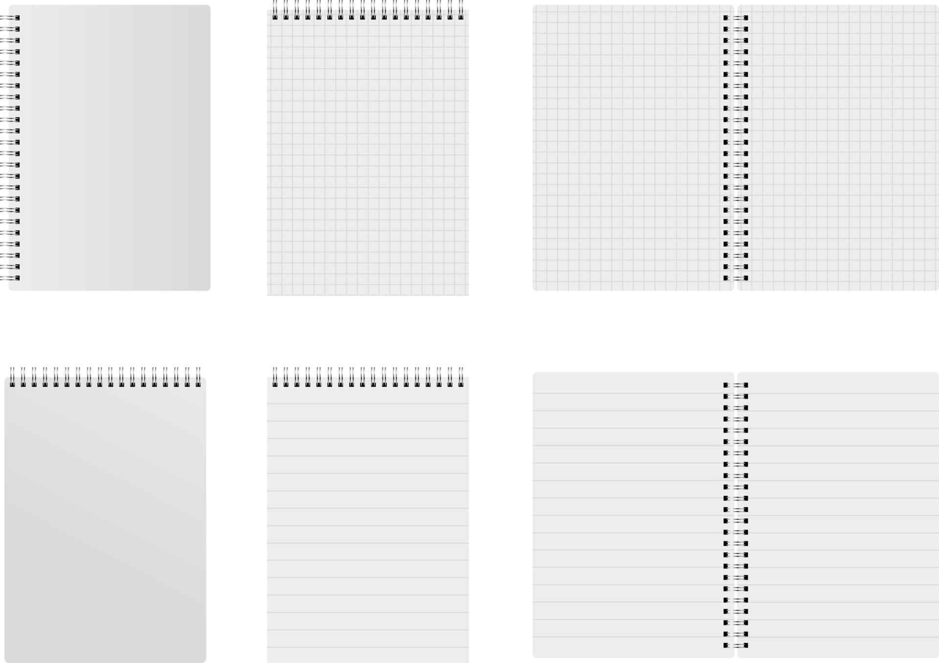 set of block notes 2489700 Vector Art at Vecteezy