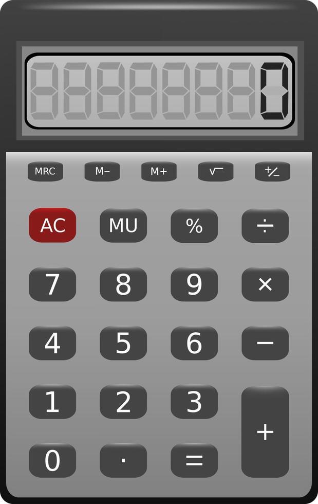 isolated calculator illustration vector
