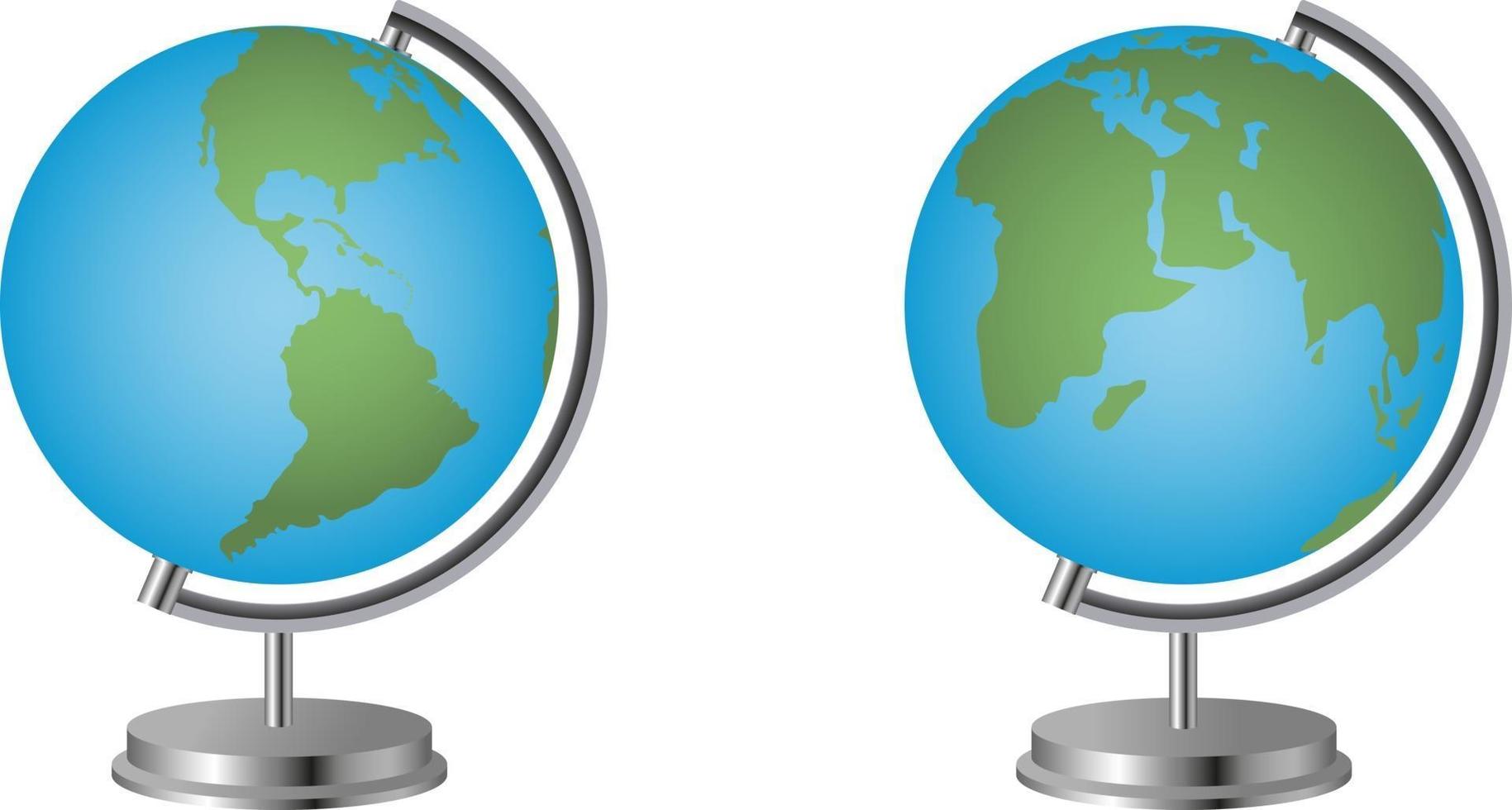 Set Of Isolated Globes Illustration 2489704 Vector Art At Vecteezy