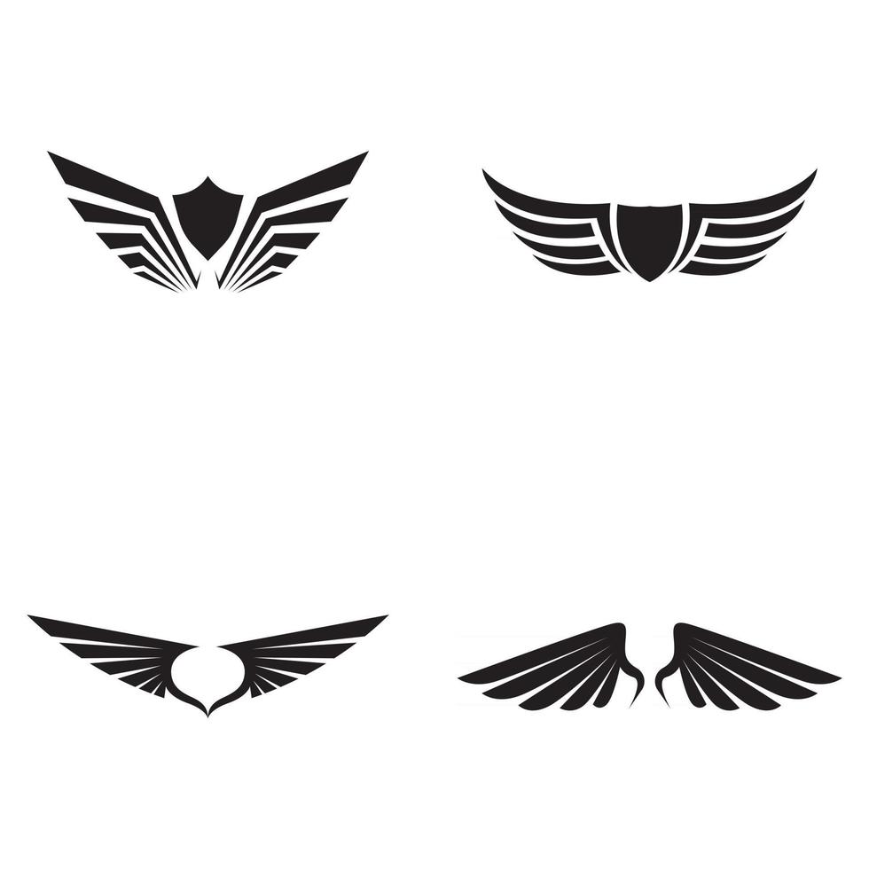 vector de plantilla de logotipo de ala de halcón
