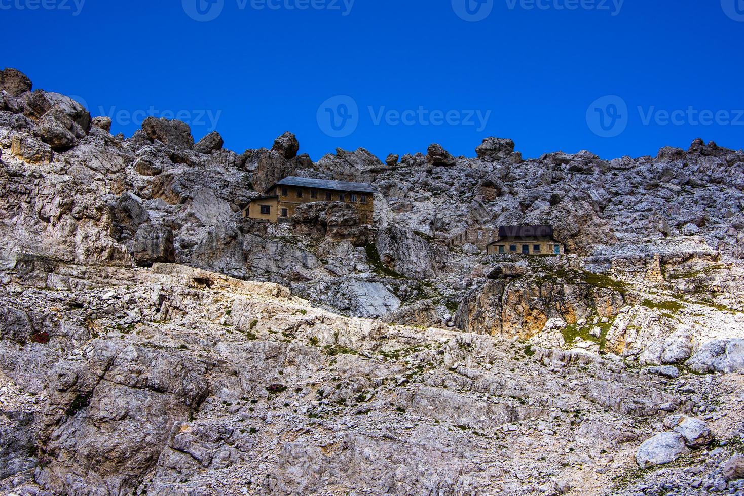 Mountains with blue sky photo