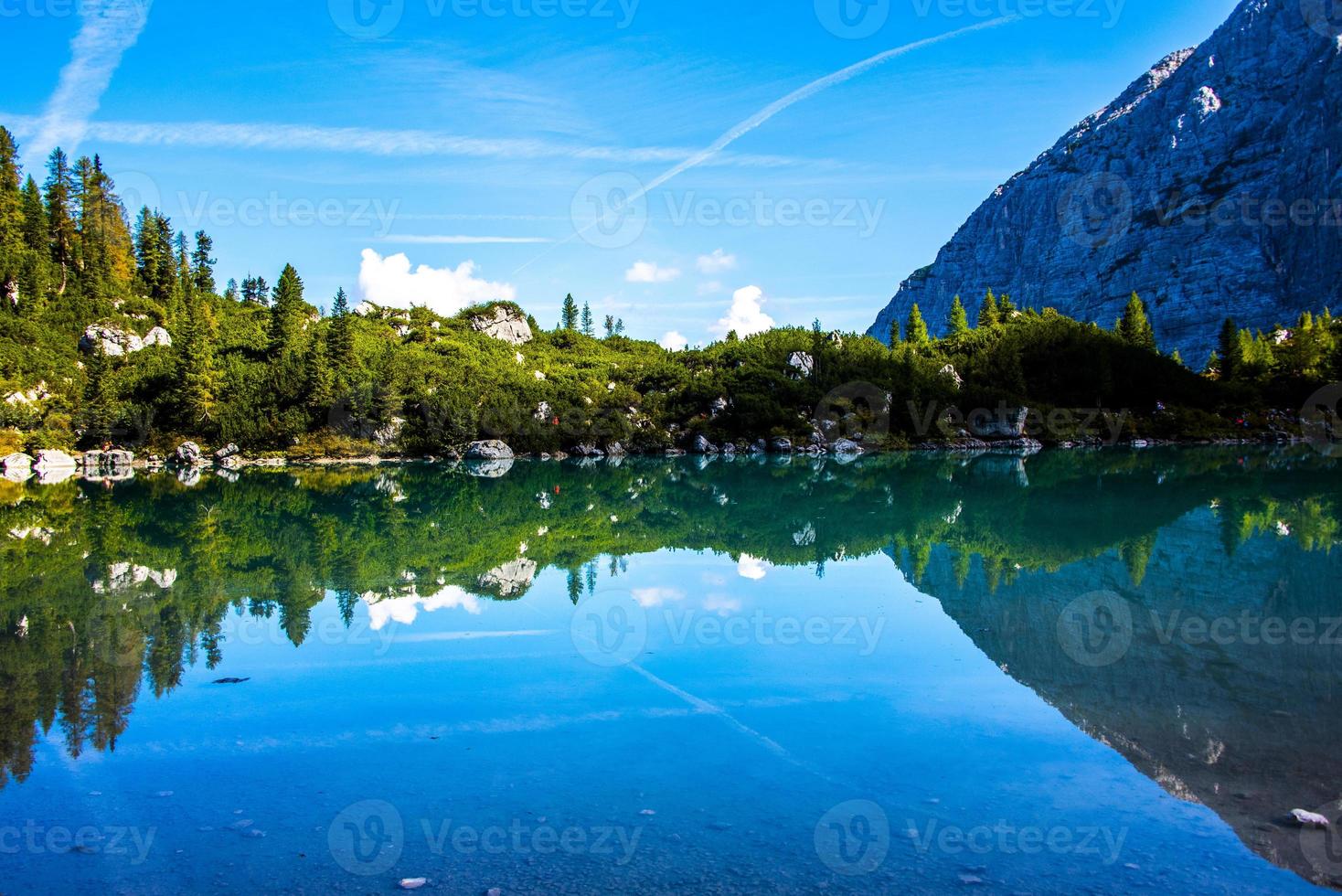 View of Lake Sorapis photo