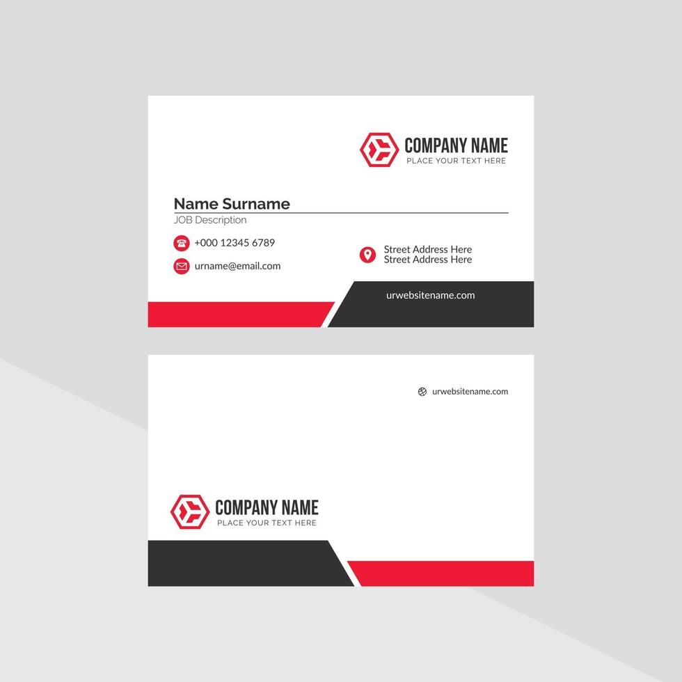 Modern Creative and Clean Business Card Template vector