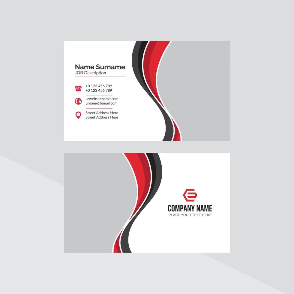 Modern Creative and Clean Business Card Template vector