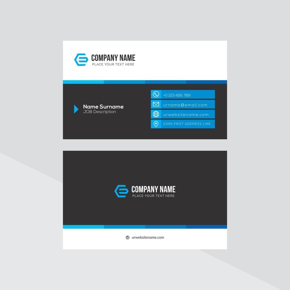 Modern Creative and Clean Business Card Template vector