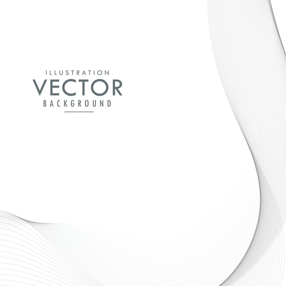 Fondo de vector abstracto con líneas onduladas