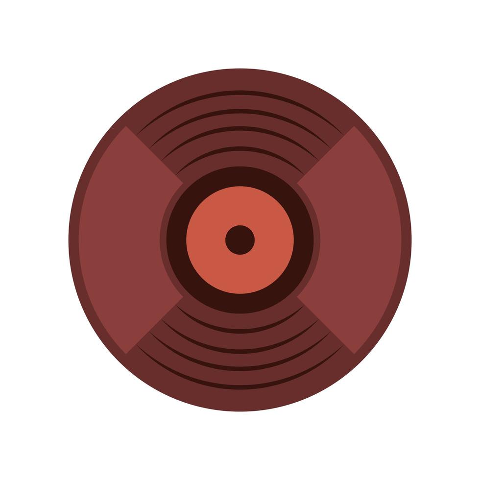 old retro vinyl player icon vector