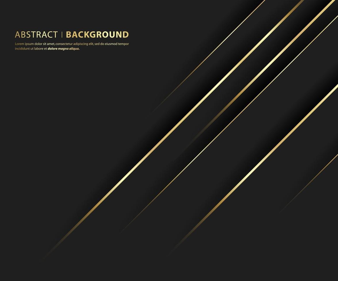 Luxury gold line background vector