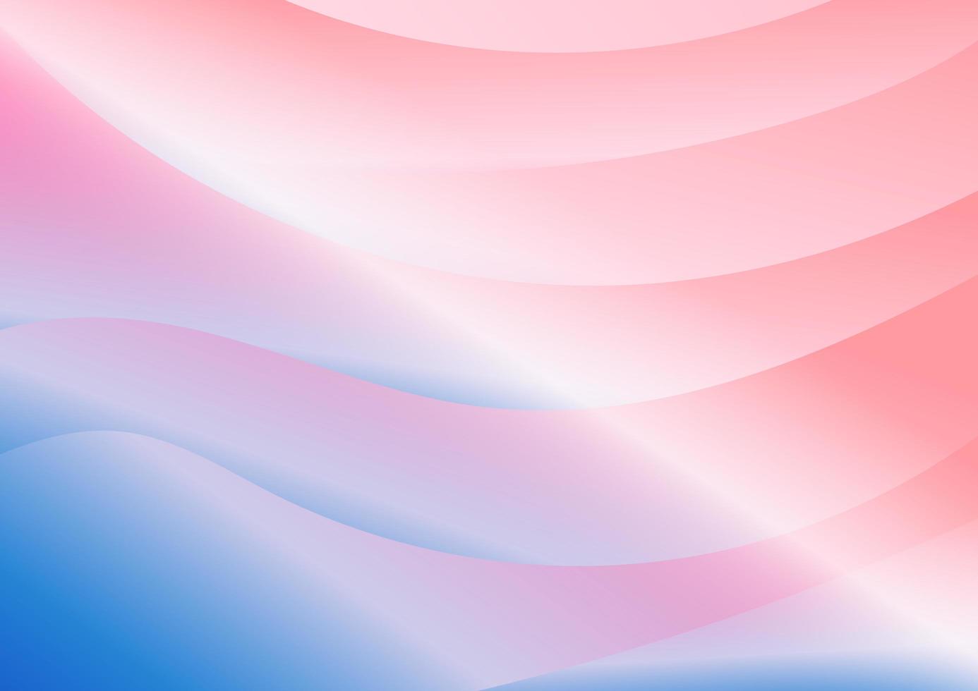 El color de tono azul moderno abstracto y la curva rosada se superponen concepto mínimo de fondo vector