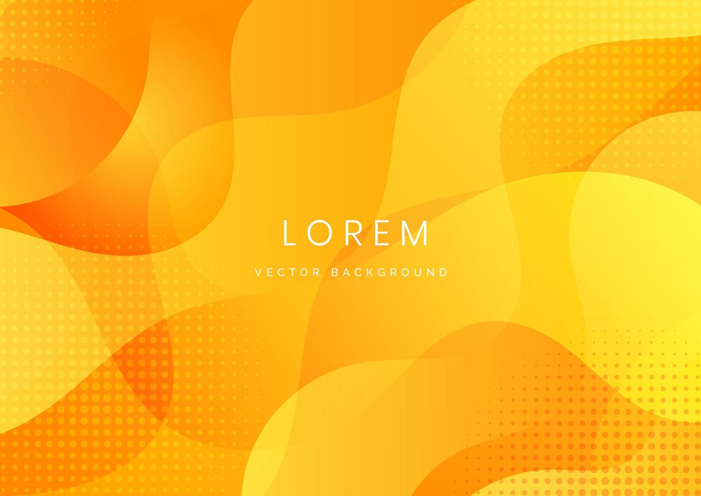 Abstract background yellow and orange liquid gradient vector