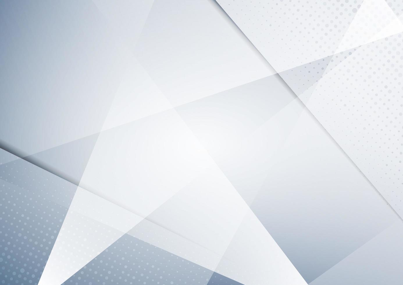 Abstract white and grey gradient triangles overlapping background Modern Template vector