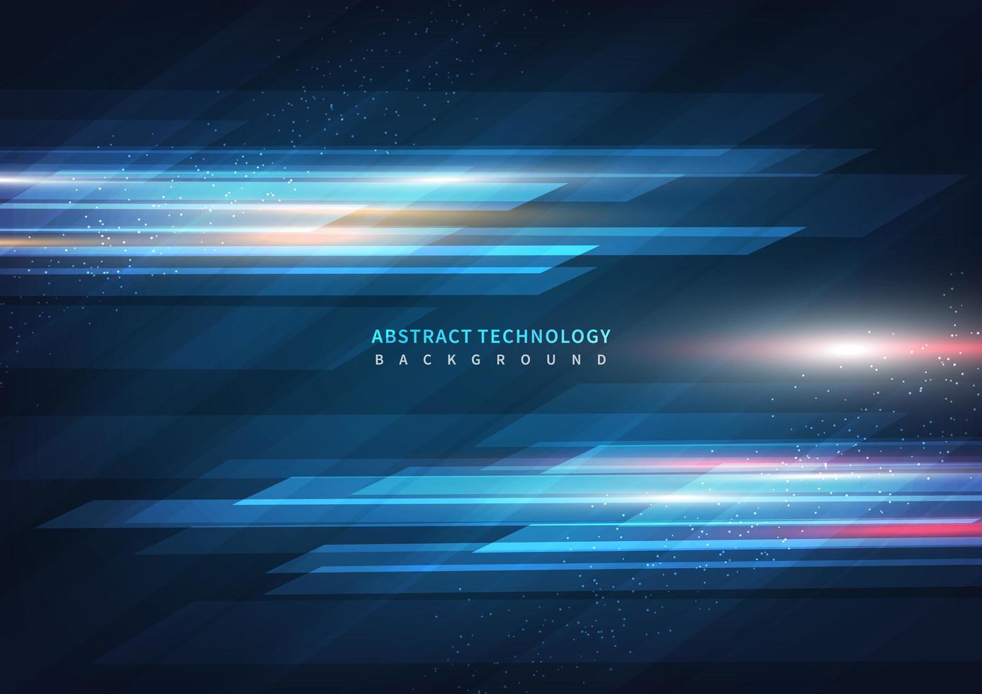 Abstract technology geometric overlapping hi speed line movement design background with copy space for text vector