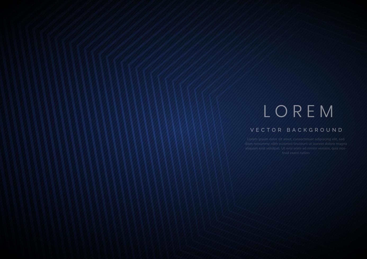 Abstract template hexagon lines on dark blue background with golden line vector