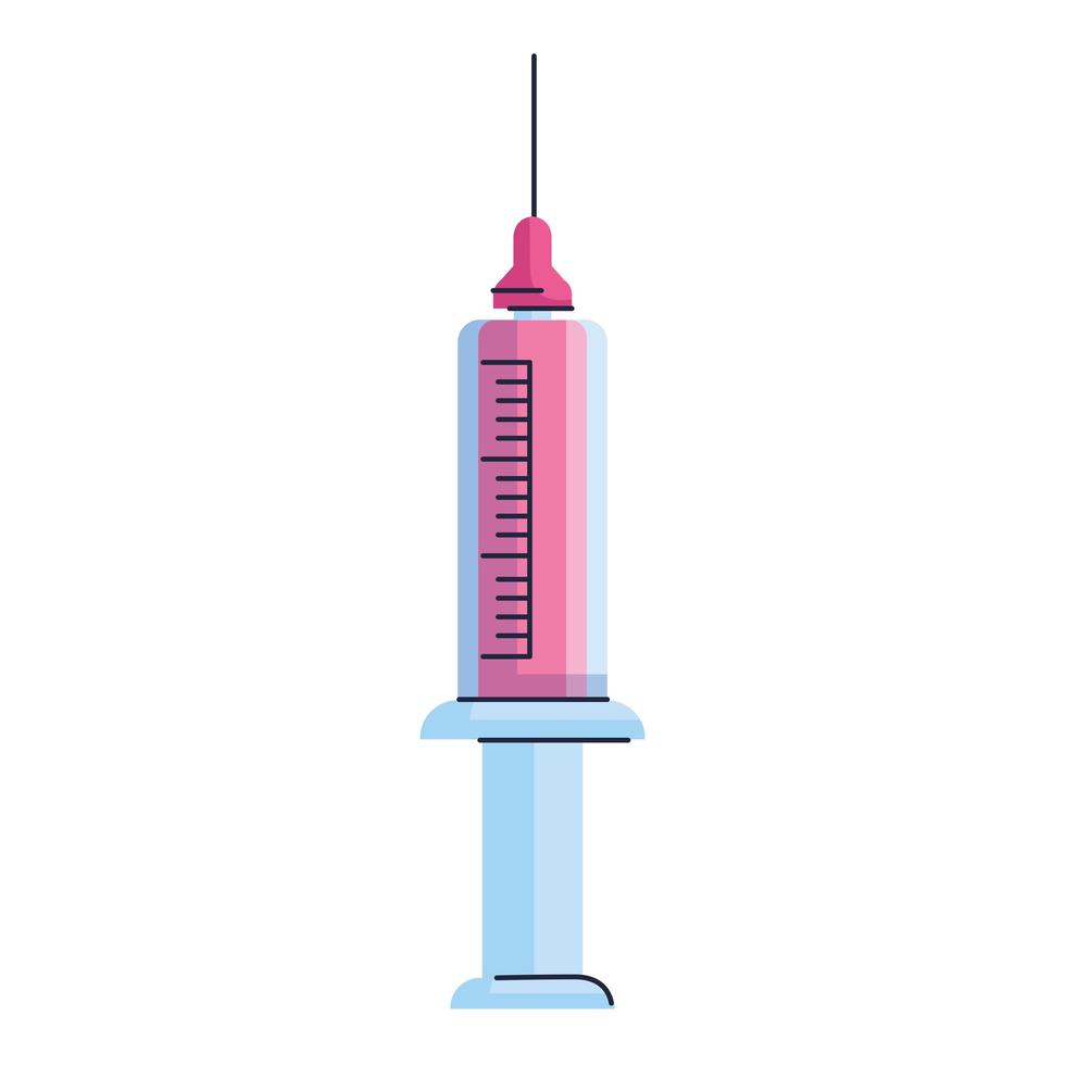 syringe isolated icon vector