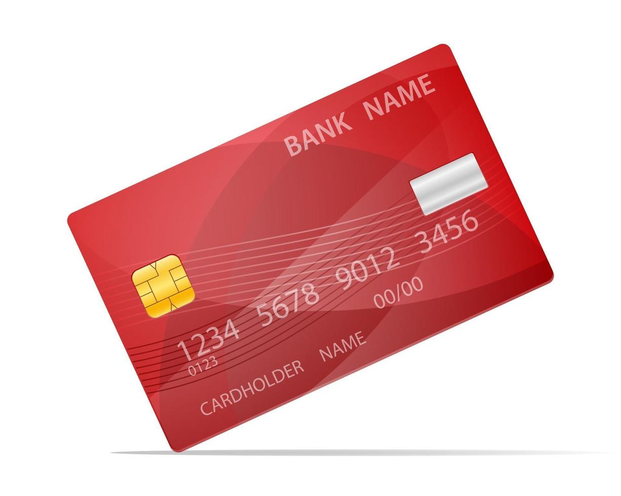 bank plastic card stock vector illustration isolated on white background