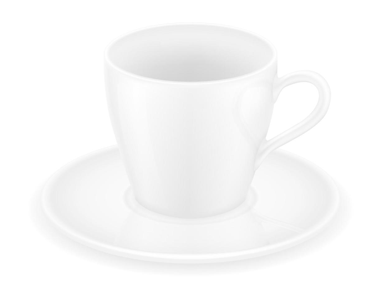 taza de café stock vector ilustración aislada sobre fondo blanco