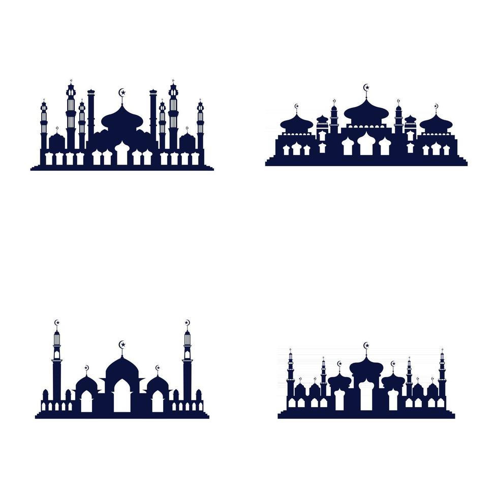 Mosque icon vector Illustration design template