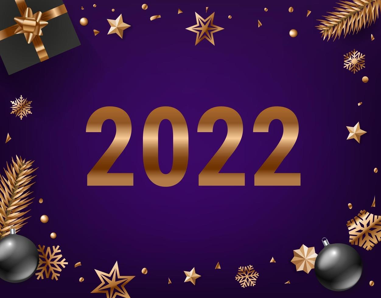 feliz año nuevo 2022 concepto vector