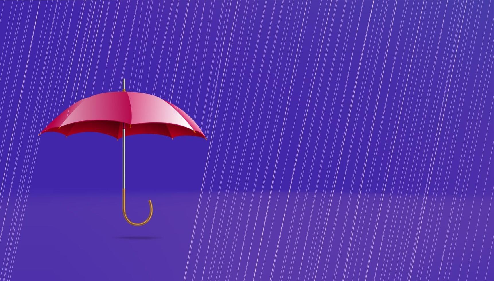 Umbrella banner with copy space vector