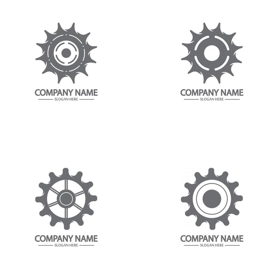 Gear vector logo isolated