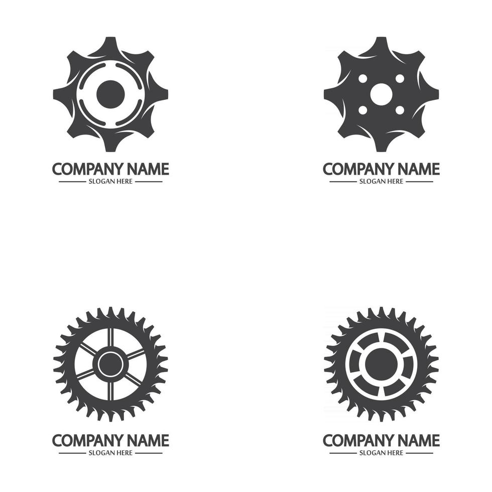 Gear vector logo isolated