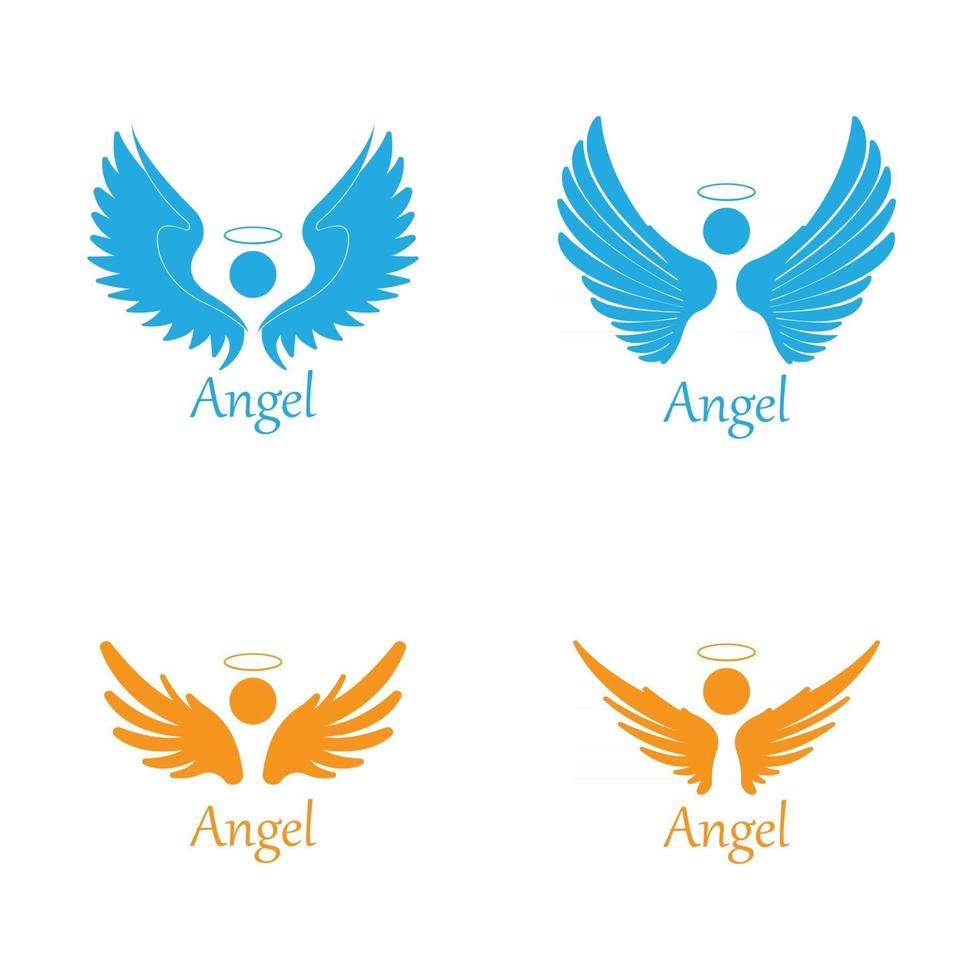 angel icono ilustración vector logo