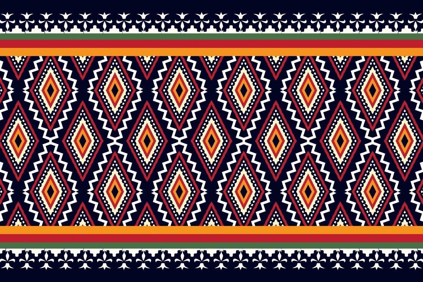 Geometric ethnic oriental seamless pattern traditional design for background vector