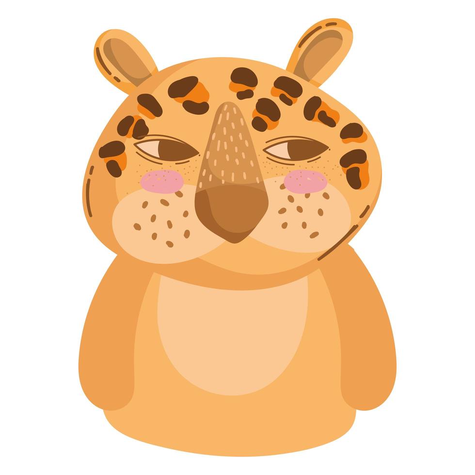 leopard animal cartoon vector