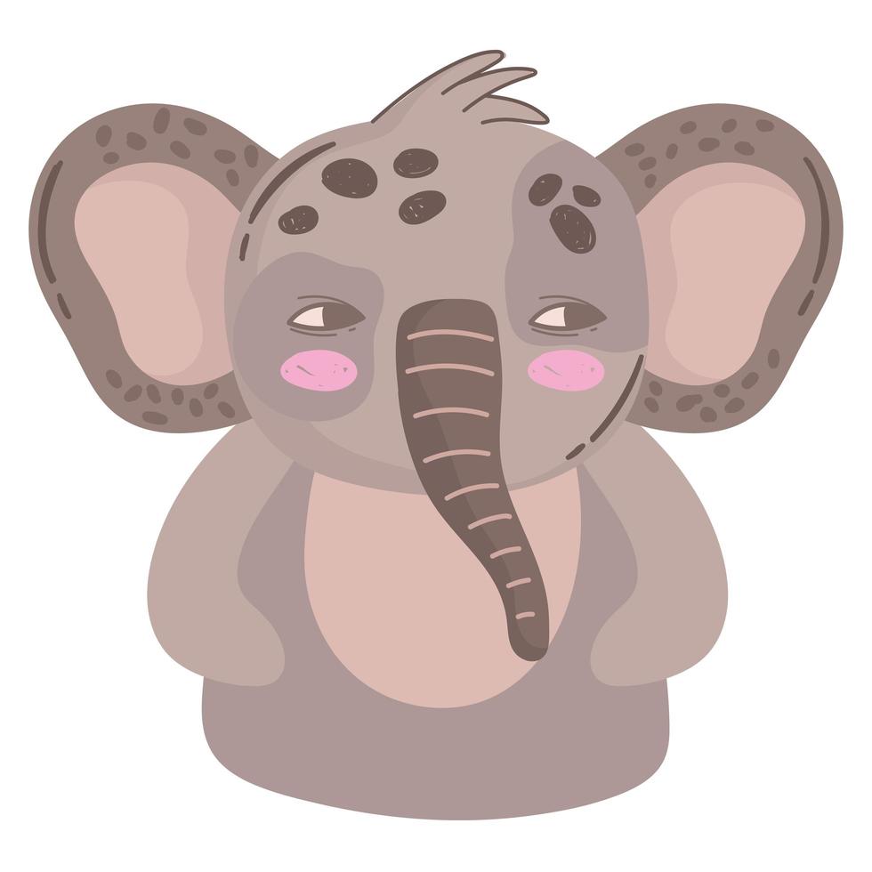 dibujos animados de animales elefante vector