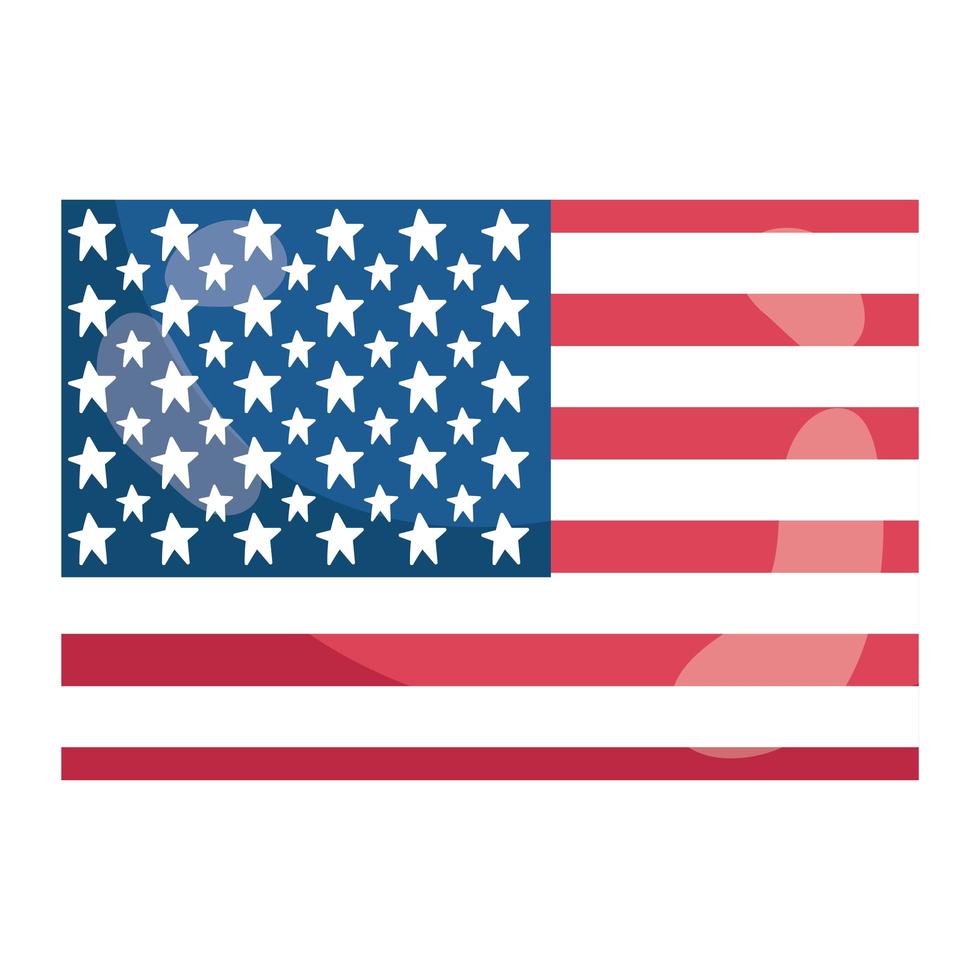 american flag banner vector