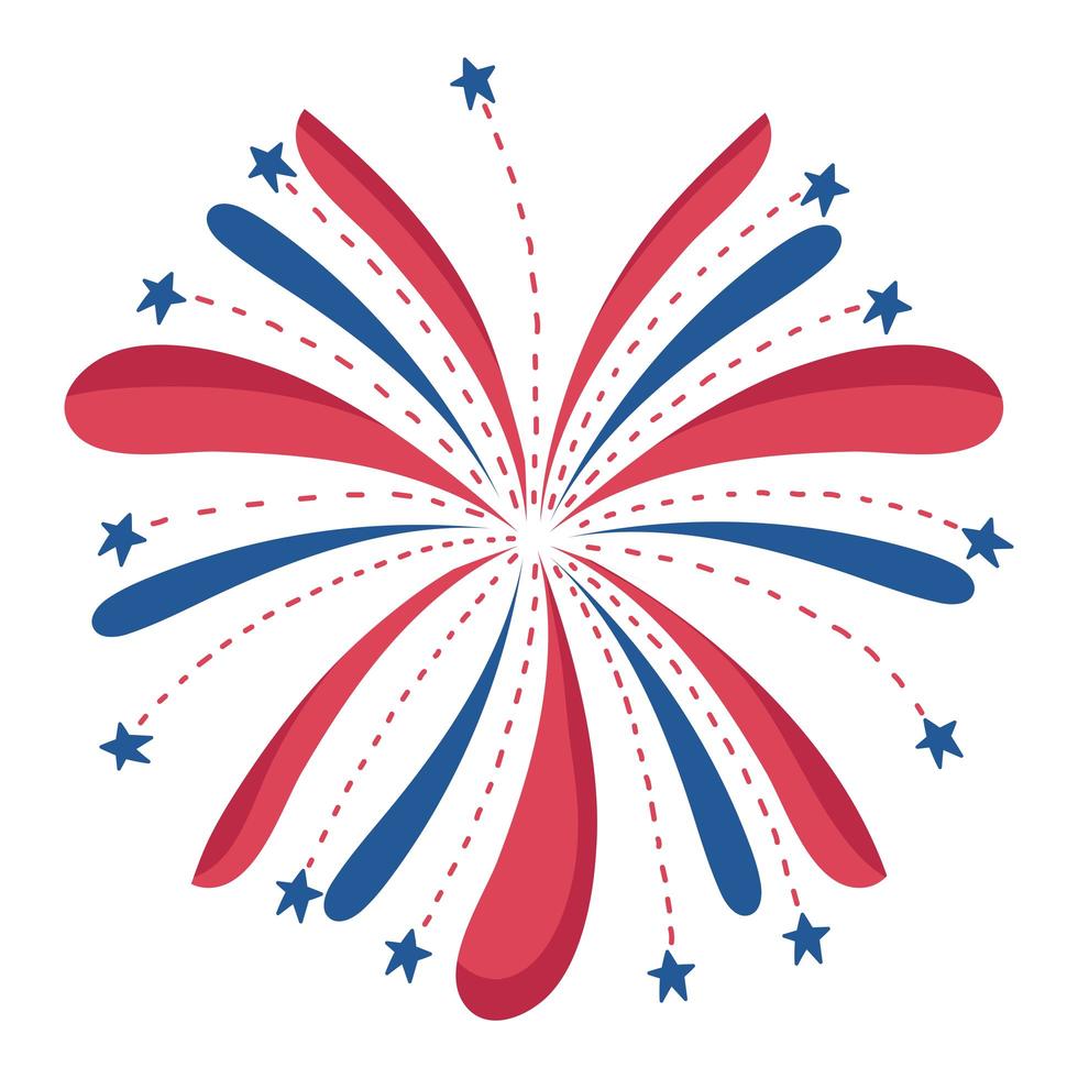 firework explosion festive vector