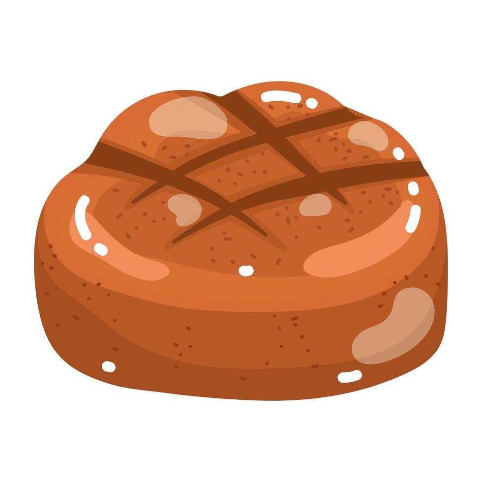 bakery rye bread vector
