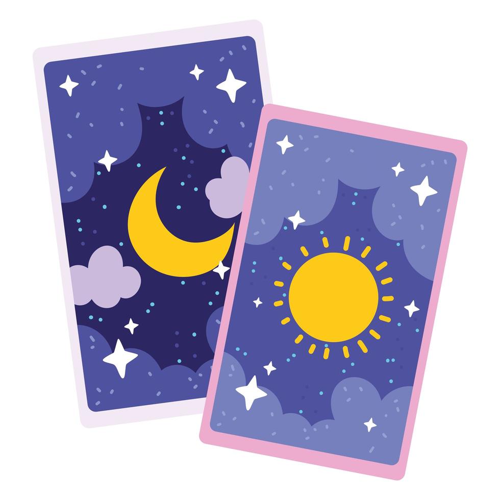 tarot magic cards vector