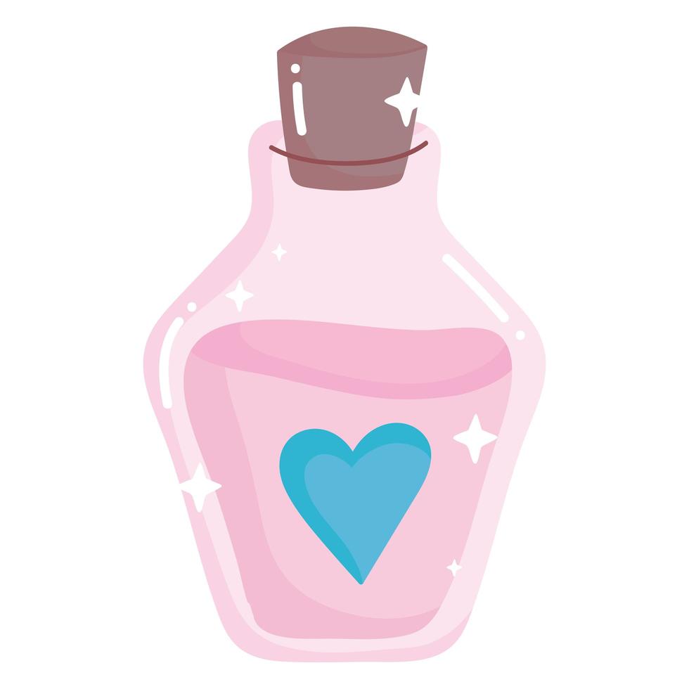 magical potion bottle vector